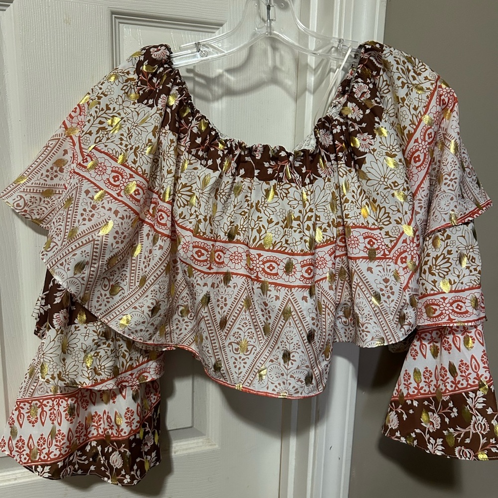 Anthropologie brand crop top, size XL, brand new with tags